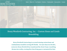 Tablet Screenshot of henrywestforthcontracting.com